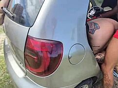 Took my nerdy latina blonde amigas to woods for raw interracial pov creampie orgy