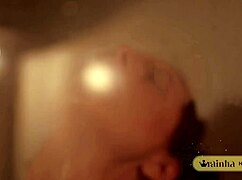 look at this sexy big titted brazilian latina ass shaking in the shower