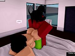 demon fucks roblox hoe hard as girlfriend watches cheating action 😈👹💦