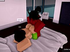 demon fucks roblox hoe hard as girlfriend watches cheating action 😈👹💦