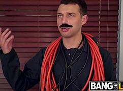 arietta spreads her perfect pink pussy wide for horny redhead action