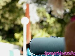 attractive lesbians hungrily lick shaved pussies before intense tribbing