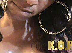 passion redd's ebony tits bounce during hot blowjob 🔥💦