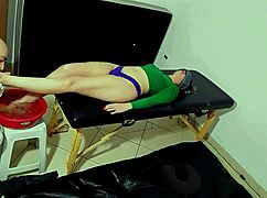 foot massage with toe sucking and sticky cum finish