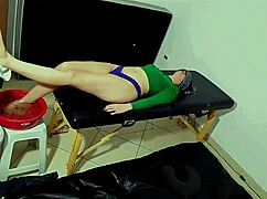 foot massage with toe sucking and sticky cum finish