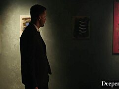 Mia Blonde Artist Deepthroats Licks Rides Collector in Erotic Obsession