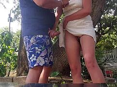 so there i was outdoors with stepsis we mutually masturbate till i cum all over her pussy