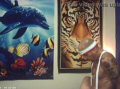 Asian babe battles Italian pound machine pornstar champion in backstage intergender fuck match