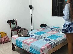 heart races for 18yo student whore's huge natural tits bounce