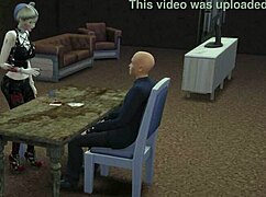 lex luthor pounds harley quinn's slutty holes in wild sims 4 parody!