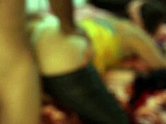 French amateur rims balls in satin lingerie then doggystyle