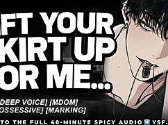 Dominant boyfriend drags you into changing room for erotic moaning roleplay