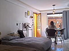 Married Woman Sucks Husband's Friend Hard Cock Legs Spread