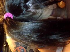 i can't stop watching this beautiful blue-eyed teen amateur suck cock homemade