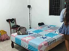 heart races for 18yo student whore's huge natural tits bounce