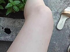 Gretala's Juicy Pussy Gets Fresh Outdoor Air and Teasing