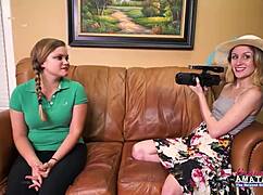 skinny lauren and pixie pie suck share dick bent over banged cumshot facial