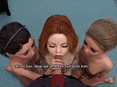 foursome orgy with horny 18+ stepdaughter and friends – big cocks stretch their tight pussies and asses