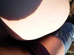 triss-witch blows and bends for doggystyle hike sex in forest