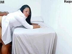 Tattooed brazilian milf nurse bangs patient erection in hardcore lingerie orgy