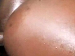 Her Beautiful Ebony Ass Squirts from Group Pounding