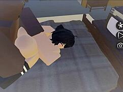 roblox girl 😍 serving bbc and master like a total slut whore