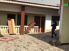 i caught my fat wife riding landlord's big black cock outdoors – she's so busted!