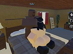 roblox girl 😍 serving bbc and master like a total slut whore