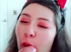 chilean babe lizren drops hot oral skills on cam