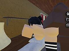 roblox girl 😍 serving bbc and master like a total slut whore