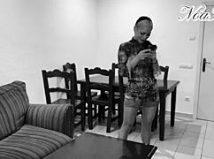 her husband punishes the unfaithful whore by fucking her wet pussy hard