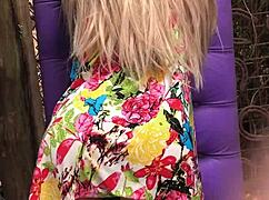 giving my stepdaughter a delicious massage with happy ending sex toy