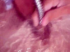 i luv how water jet blasts my hole to orgasm oops