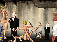 Blonde with small tits teases in playful framboise game - erands