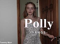 polly yang's big tits bounce wild during rough doggystyle pounding 💦