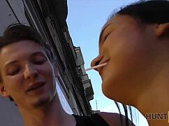 imagine picking up this czech teen for cash sex on hidden cam with old guy licking her