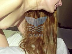 Horny Spanish girl fingers pussy before Paris goodbye fuck