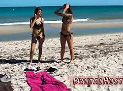 BDSM STOCKINGS TEEN TOURISTS FELICITY FELINE AND JADE BOUND HARD!