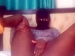 Angela Oxo's Curvy Black Fat Ass Bounces on Dildo Hard