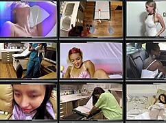 home alone misty addams spreads shaved pussy for vibrator orgasm!