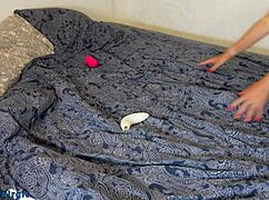 Hot Tanned Milf Fingers Shaved Pussy Then Tests Two Satisfyer Vibrators For Best Orgasm