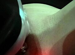 shaved pussy buzzing hard with wet vibrator... feels so good?
