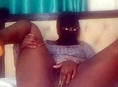 Angela Oxo's Curvy Black Fat Ass Bounces on Dildo Hard