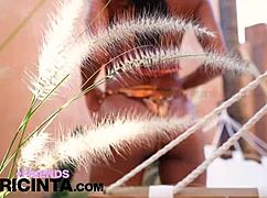 hey check out horny asian babe putri cinta's huge brown tits bouncing free