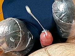 bloomers grind against buzzing vibrator in solo frenzy