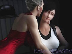 scarlet maje tifa submits to eager licks and dives