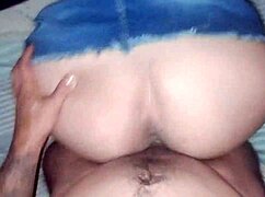 bending over this big ass bitch doggy her pussy gripping my cock tight