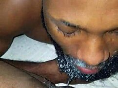 Black men dive tongues deep into juicy black pussy and big ass cheeks