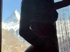 Exhibitionist 18-Year-Old Girlfriend Flashes Big Tits and Ass