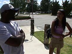 brunette babe takes on the monster cock cowgirl style then doggystyle 😍💦 big tits bouncing wild